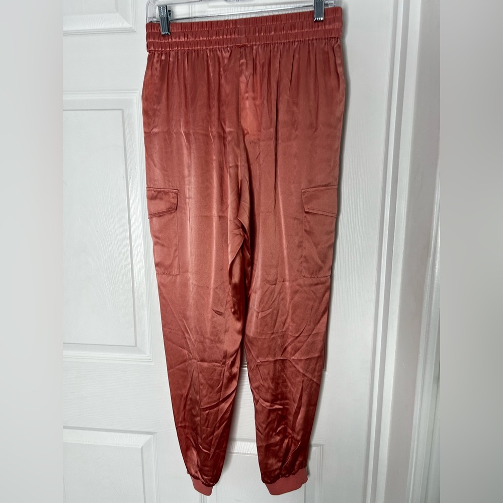 NWT CAMI NYC Silk Blend Pink Joggers Pants Sz S - Picture 10 of 14